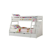 Jason White Twin/Full Bunk Bed Model 37105 By ACME Furniture